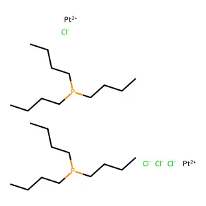 Di-mu-chlorodichlorobis(tributylphosphine)diplatinum structure