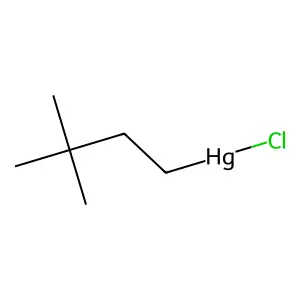 Chloro(3,3-dimethylbutyl)mercury structure