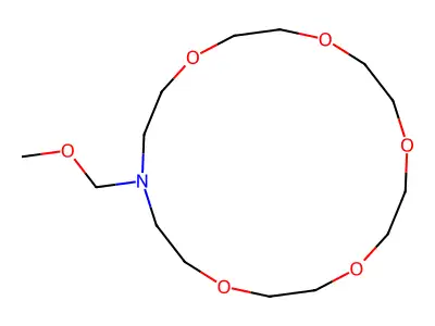 16-(Methoxymethyl)-1,4,7,10,13-pentaoxa-16-azacyclooctadecane structure