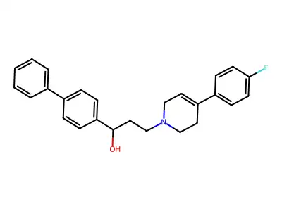 3,6-Dihydro-alpha-(1,1'-biphenyl)-4-yl-4-(4-fluorophenyl)-1(2H)-pyridinepropanol structure