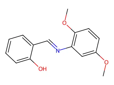 Alpha-(2,5-dimethoxyphenylimino)-O-cresol structure