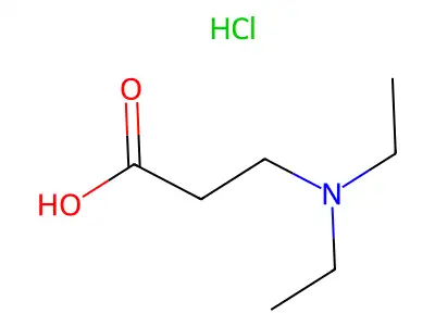 N,N-diethyl-beta-alanine hydrochloride structure