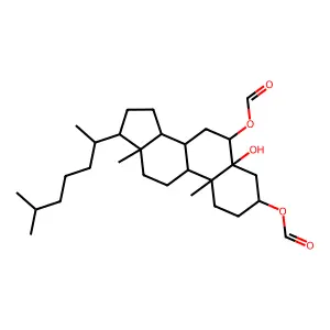 5-alpha-Cholestane-3-beta,5,6-beta-triol, 3,6-diformate structure