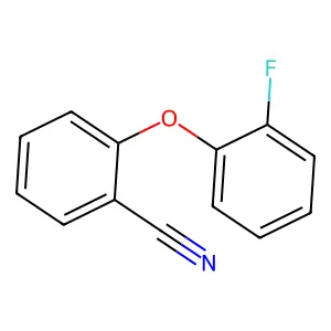 2-(2-氟苯氧基)苯甲腈 structure