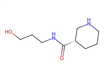 N-(3-Hydroxypropyl)piperidine-3-carboxamide structure