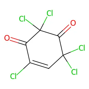 2,2,4,4,6-Pentachloro-5-cyclohexene-1,3-dione structure