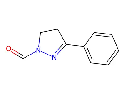 3-phenyl-4,5-dihydro-1H-pyrazole-1-carbaldehyde structure