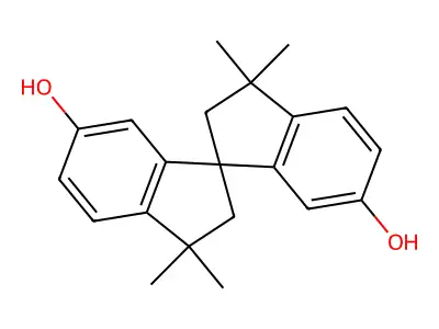 1,1'-Spirobi(1H-indene)-6,6'-diol, 2,2',3,3'-tetrahydro-3,3,3',3'-tetramethyl- structure