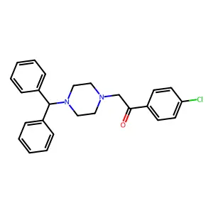 2-(4-Benzhydrylpiperazin-1-yl)-1-(4-chlorophenyl)ethanone structure