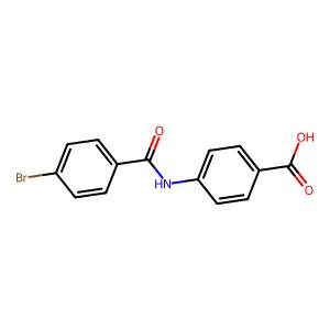 4-(4-溴苯甲酰氨基)苯甲酸 structure