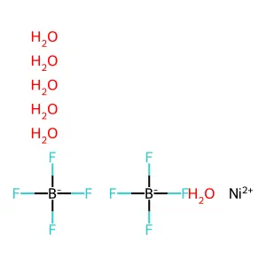 Nickel(II) tetrafluoroborate hexahydrate structure