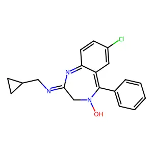 环丙西泮 structure