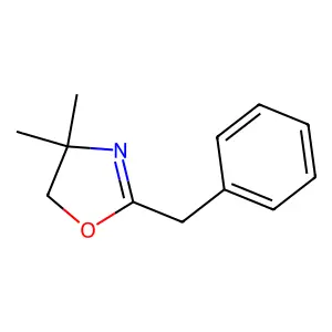 4,4-Dimethyl-2-phenylmethyl-2-oxazoline structure
