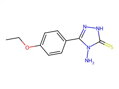 4-amino-5-(4-ethoxyphenyl)-4H-1,2,4-triazole-3-thiol structure