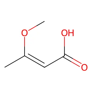 3-甲氧基丁-2-烯酸 structure