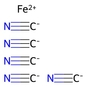 Pentacyanoferrate (II) structure