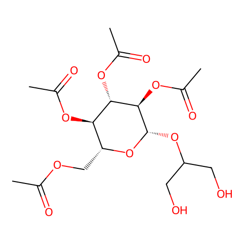 2-(Tetraacetylglucosido)glycerol structure