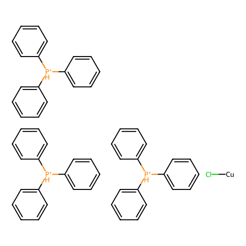 Chlorocopper;tris(triphenylphosphanium) structure