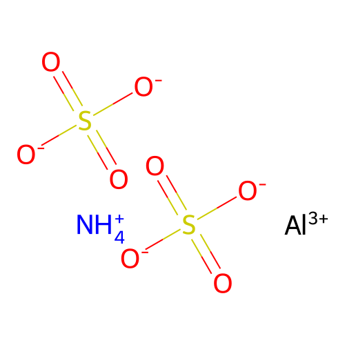 硫酸铝铵 structure