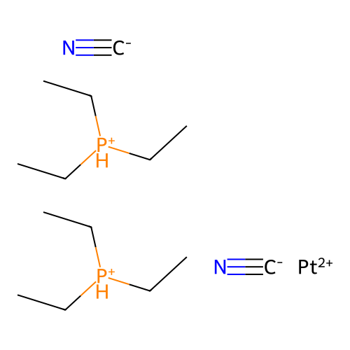 Platinum, dicyanobis(triethylphosphine)- structure