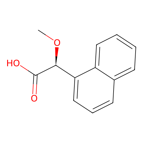 (S)-alpha-Methoxy-2-naphthylacetic acid structure