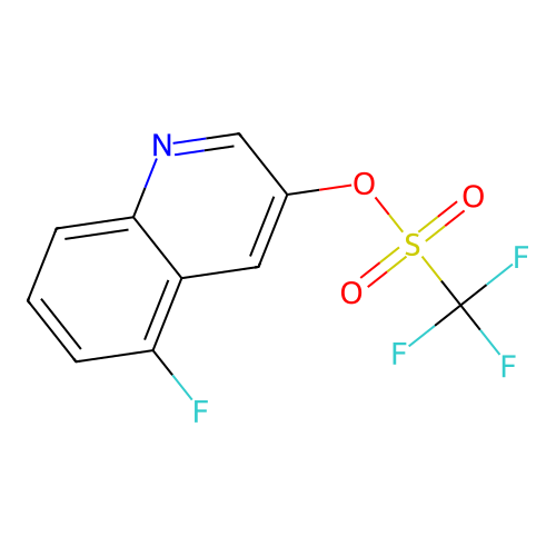 5-Fluoroquinolin-3-yl trifluoromethanesulfonate structure