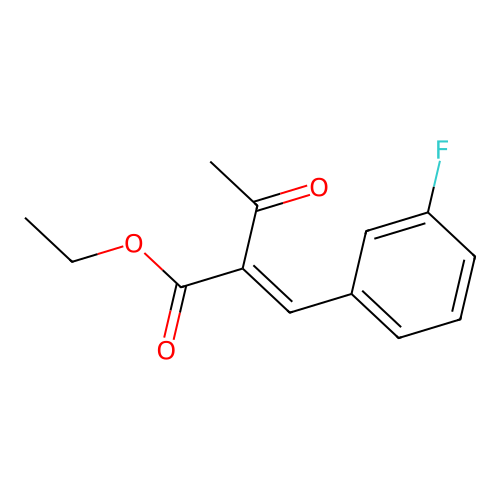 ethyl (2E)-2-[(3-fluorophenyl)methylidene]-3-oxobutanoate structure