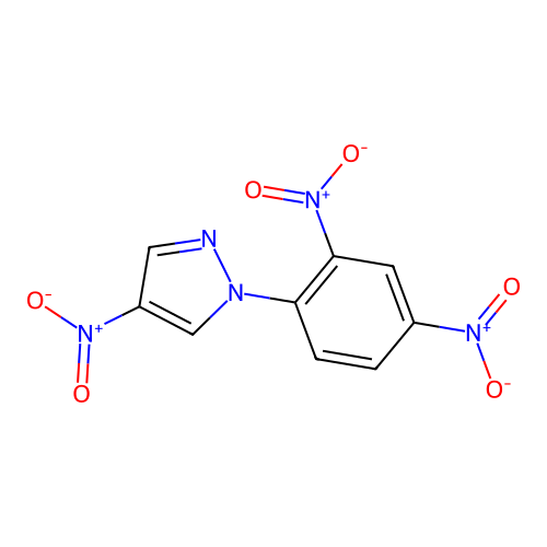 1-(2,4-Dinitrophenyl)-4-nitro-1H-pyrazole structure