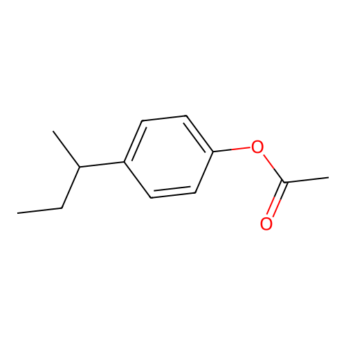p-Sec-butylphenyl acetate structure