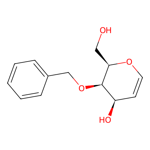 D-arabino-Hex-5-enitol, 2,6-anhydro-5-deoxy-3-O-(phenylmethyl)- structure