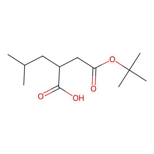 2-Isobutyl-succinic acid-4-t-butyl ester structure