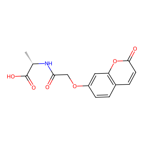 (S)-2-(2-((2-oxo-2H-chromen-7-yl)oxy)acetamido)propanoic acid structure