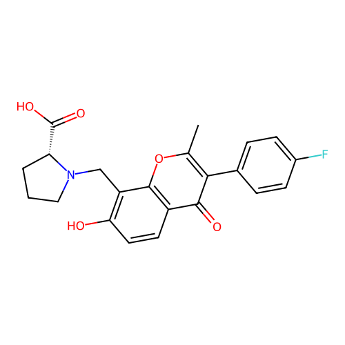 C22H20FNO5 structure