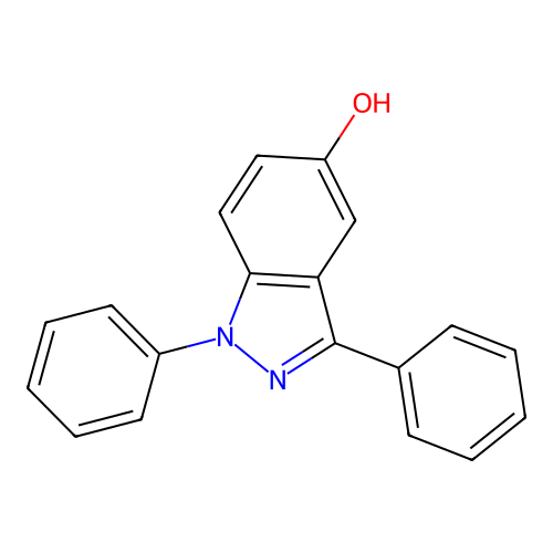 1,3-diphenyl-1H-indazol-5-ol structure