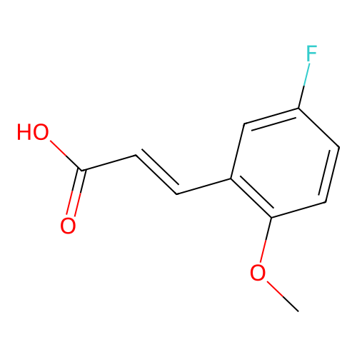 5-Fluoro-2-methoxycinnamic acid structure