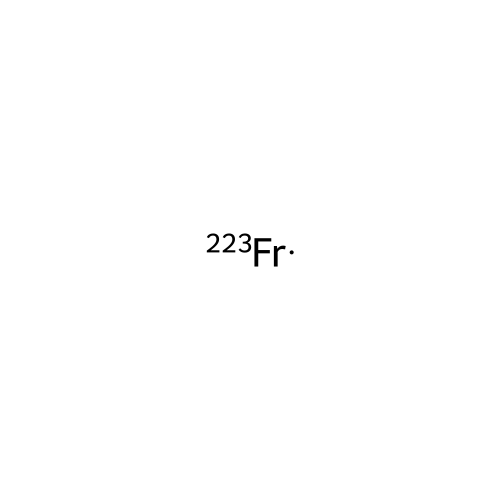 Francium, isotope of mass 223 structure