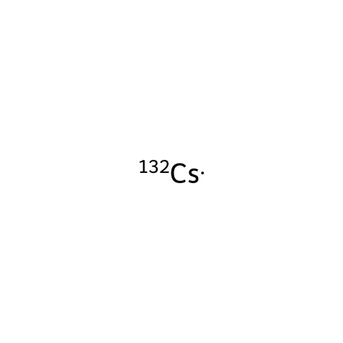 Cesium, isotope of mass 132 structure