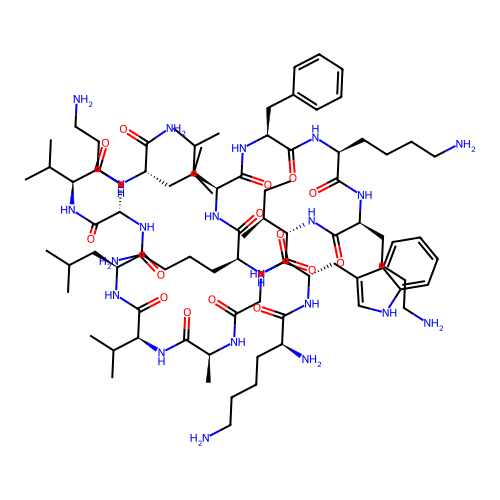 Cecropin A (1-7)-Melittin A (2-9) amide structure