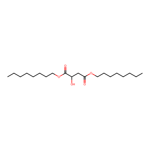 Dioctyl 2-hydroxybutanedioate structure