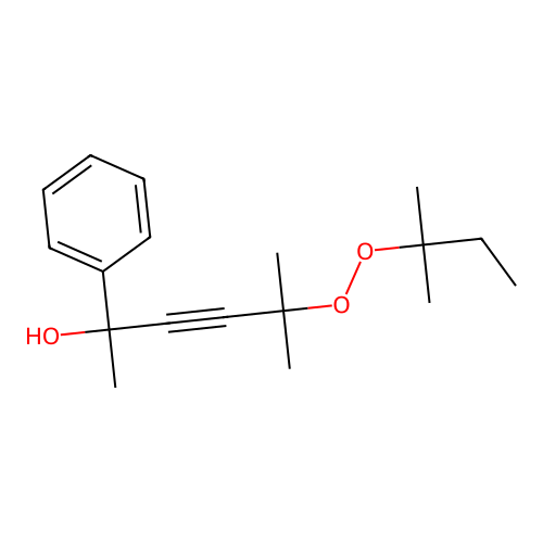 5-Methyl-5-(tert-pentylperoxy)-2-phenylhex-3-yn-2-ol structure