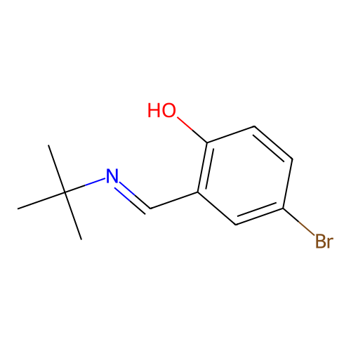 4-Bromo-2-[(tert-butylimino)methyl]phenol structure