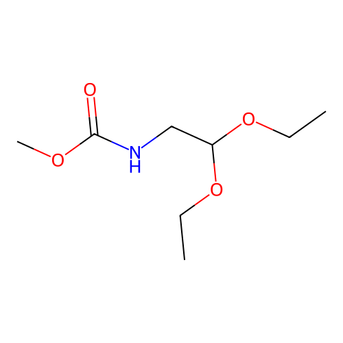 甲基2,2-二乙氧基乙基氨基甲酸酯 structure