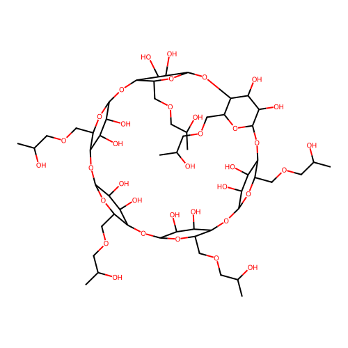 alpha-Cyclodextrin, 2-hydroxypropyl ethers structure