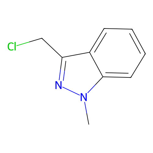 3-(chloromethyl)-1-methyl-1H-indazole structure