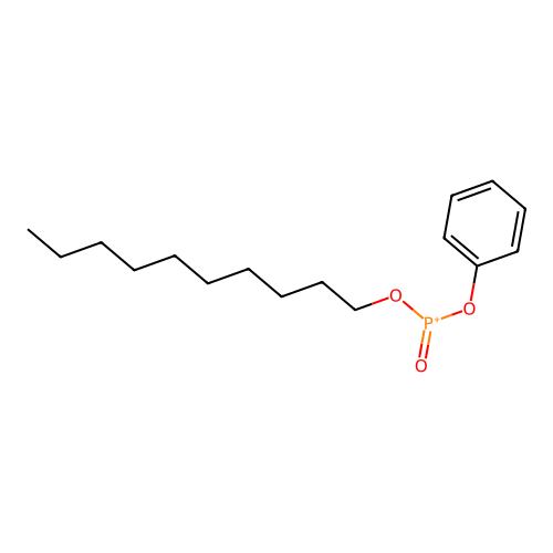 Phosphonic acid, decyl phenyl ester structure