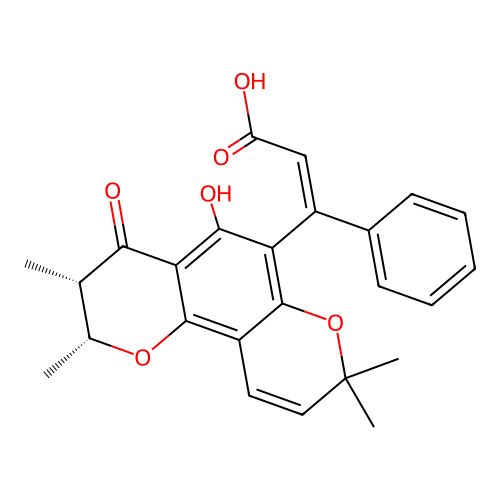 异红厚壳酸 structure