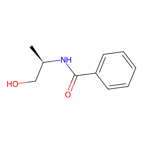 (R) N-(2-Hydroxy-1-methyl-ethyl)-benzamide structure