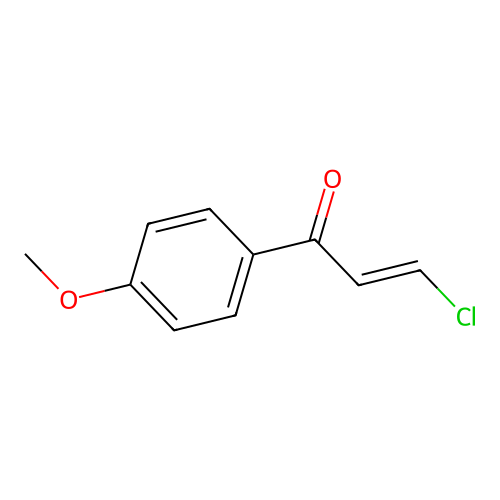 Acrylophenone, 3-chloro-4'-methoxy-, (E)- structure