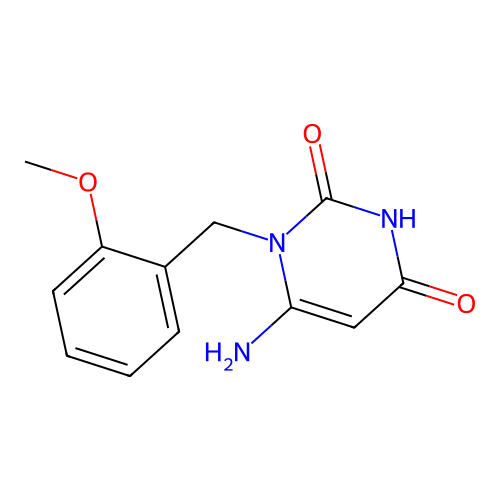 6-Amino-1-[(2-methoxyphenyl)methyl]pyrimidine-2,4-dione structure