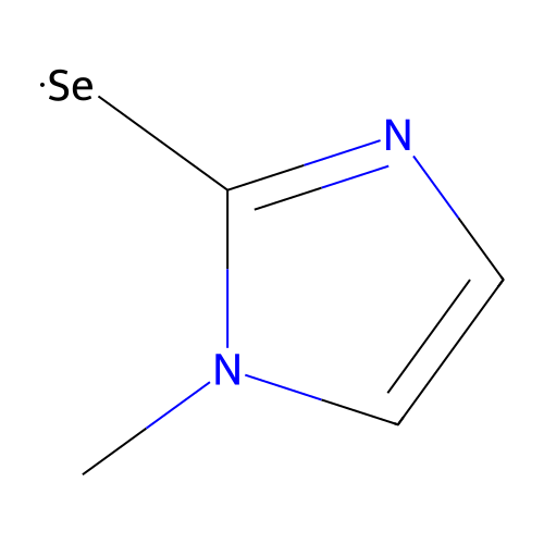 1,3-Dihydro-1-methyl-2H-imidazole-2-selone structure